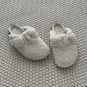 Birkenstock Cream Fuzzy Mules